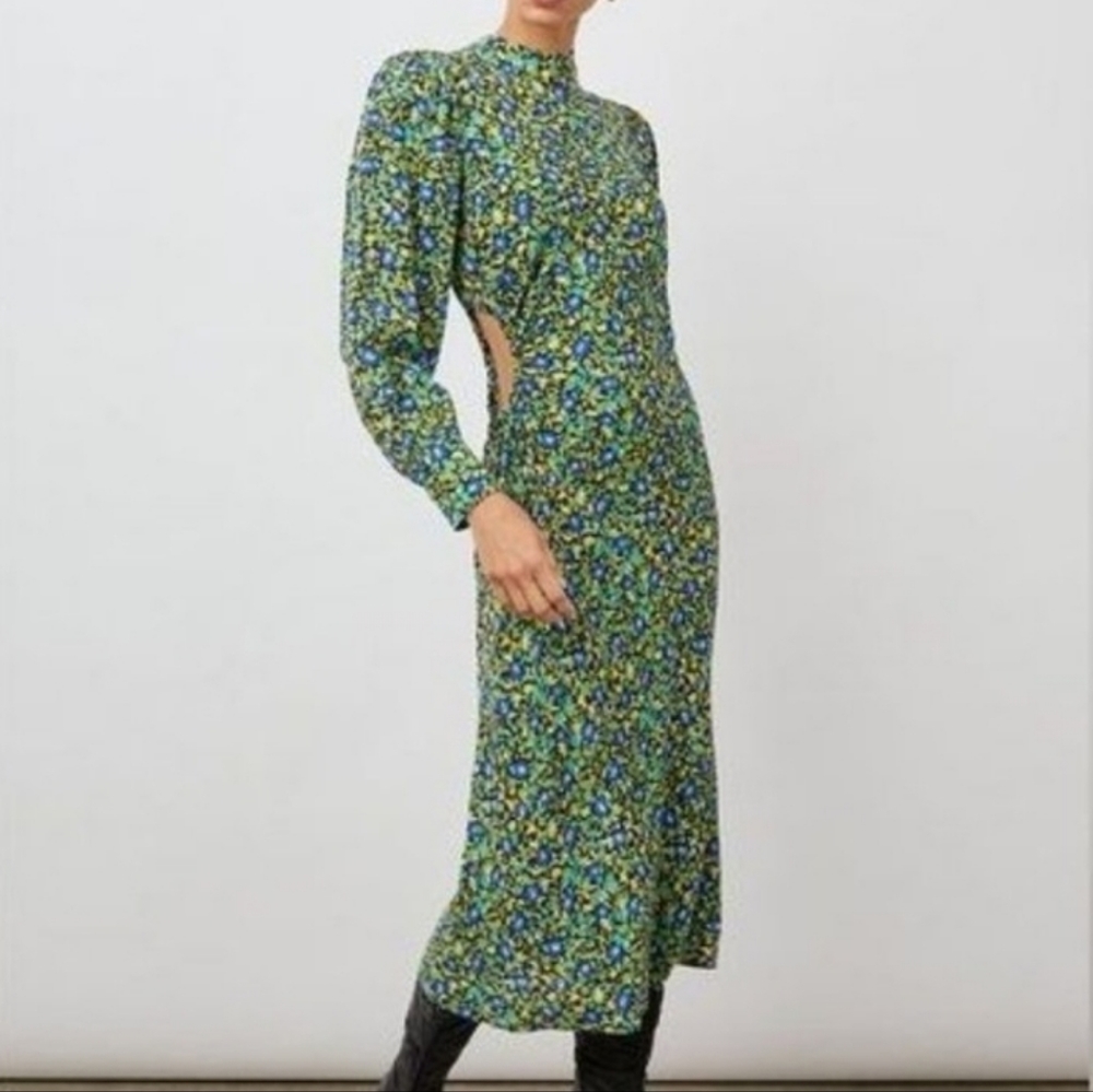 Rails Carmel Dress Abstract Garden
